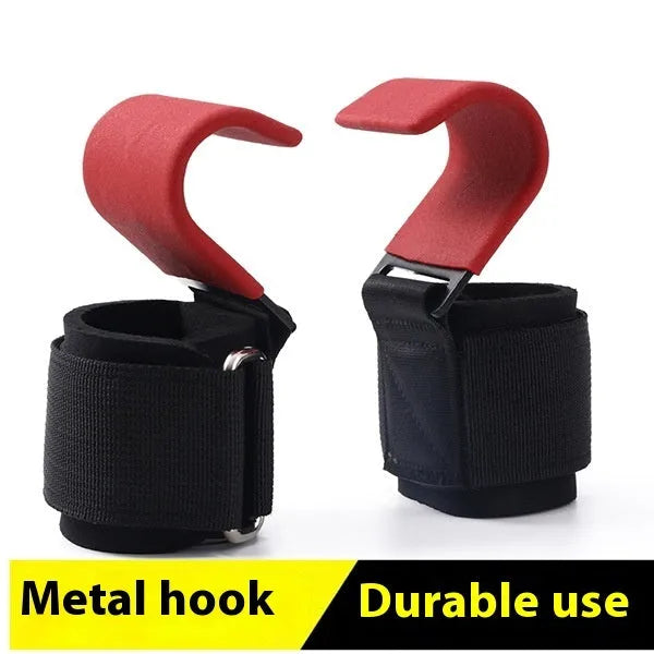 Second generation thickened 3.0 steel plate black one fitness training pull-up hook with rubber nylon buckle