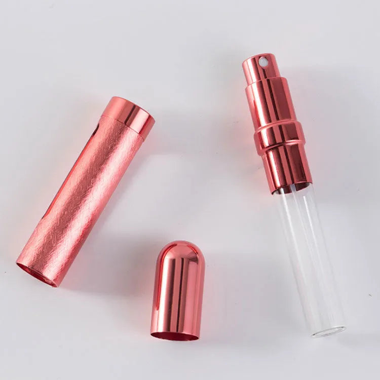 12ml aluminium perfume travel bottle with glass liner in seven colour options