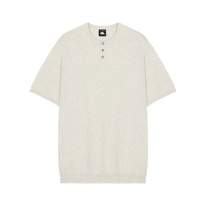 Men's thin slim-fit ice silk short-sleeved shirt in black, khaki or white colours
