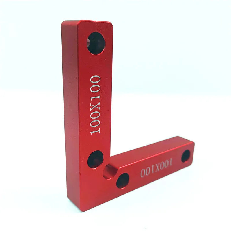 Aluminium alloy woodworking right angle positioning block for jigsaw fixturing