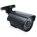Black AHD HD waterproof outdoor CCTV camera with infrared LEDs for night vision