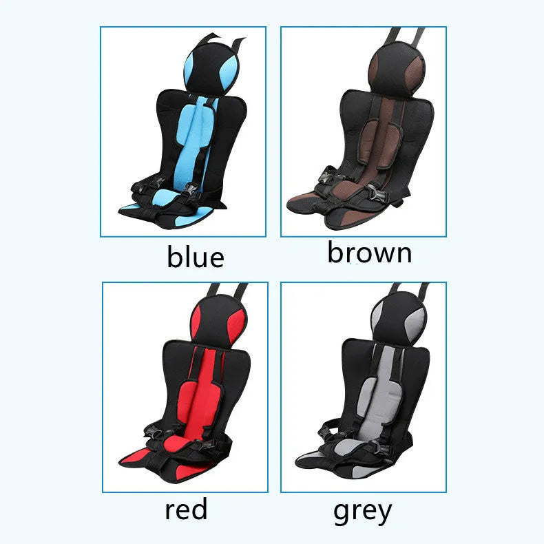 Car rear child seat with sandwich PP cotton padding splicing design in brown, blue, grey, red options