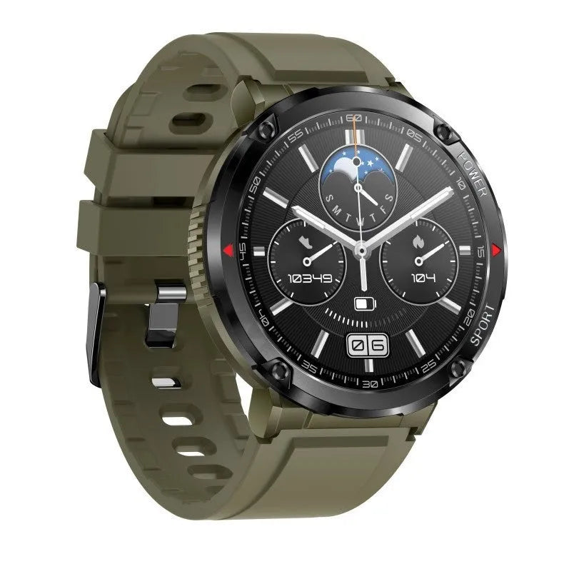 T30 smart watch with 52mm display showing heart rate monitoring interface