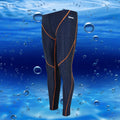 Men's nylon cropped swimming trunks in black with green line pattern