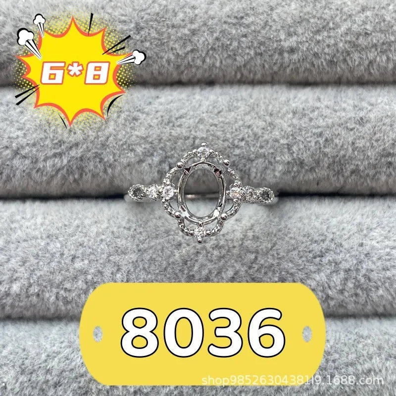 Oval denier ring with five-pointed star design in electroplated copper Korean style jewellery