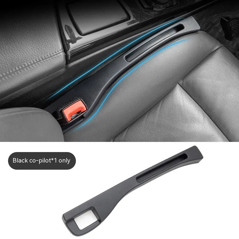 Waterproof plastic car seat gap storage box with handle between vehicle seats