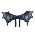 Black cloth bat wing costume for a dog or cat on a Halloween background