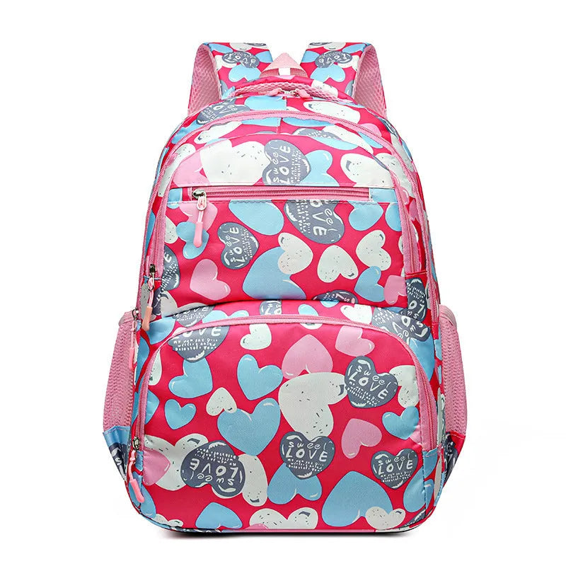 Student schoolbag with air pillow belt in blue colour option showing Oxford cloth construction