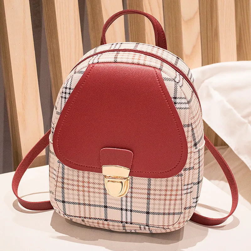 A black PU leather one shoulder diagonal crossbody phone bag for casual use.
