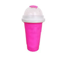 Blue quick refrigeration pinch cup with double-layer construction for fast drink cooling