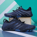 Men's casual running shoes with Lycra stretch upper for beach sports, shown in beige colour.