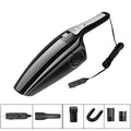 Black and orange 12V car vacuum cleaner with cigarette lighter plug