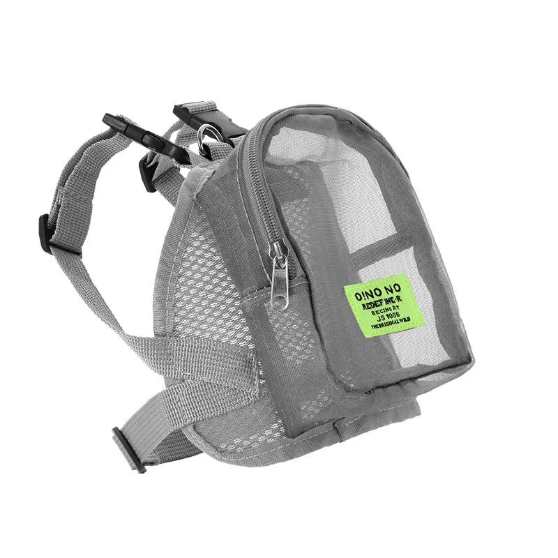 Solid-colour polyester dog backpack for portable pet carrying in black, blue, dark gray, or purple.