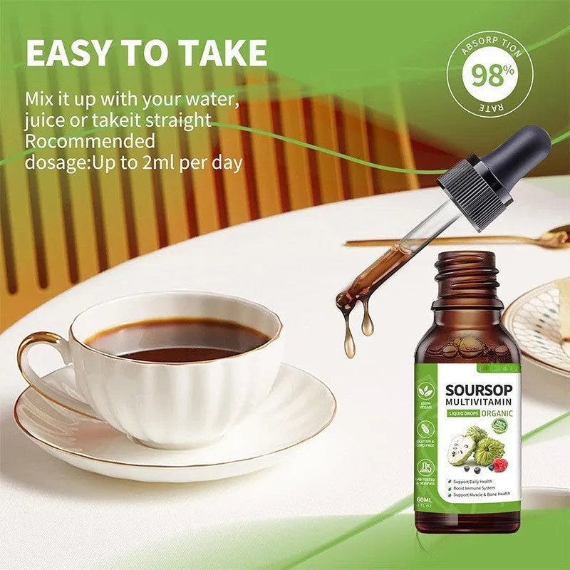 60ml bottle of prickly fruit and lychee flavoured edible care drops for adults.