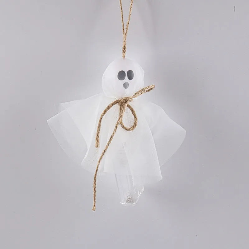Halloween LED ghost lantern chain with colourful lights for venue decoration