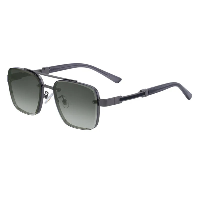 Men's vintage-style sunglasses with polycarbonate frames and lenses in a gradient blue colour option.