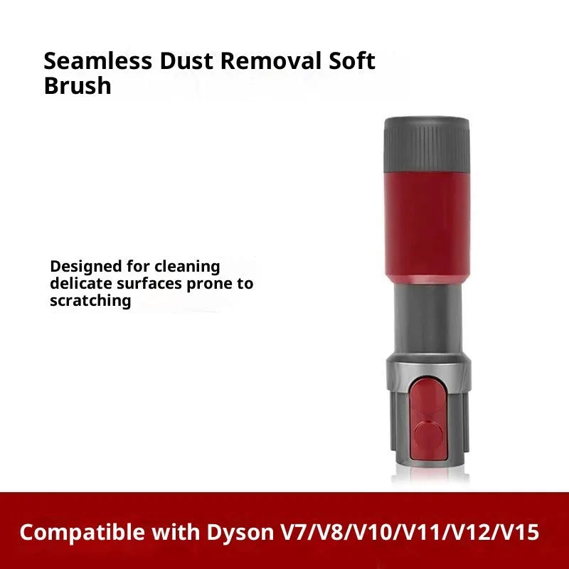 Dust removal brush converter multifunctional suction head set with storage clip for vacuum accessory organisation