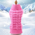 Cashmere twisted rope dog sweater in wool material showing twisted rope detailing and available colour options