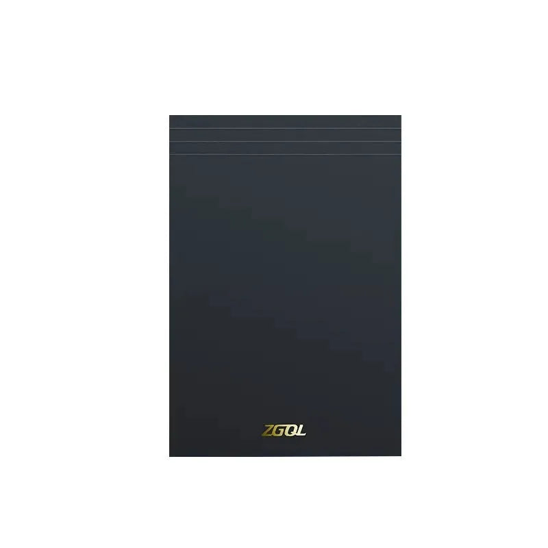 A5, B5 and A4 writing pads with blank, grid and lined page rulings.