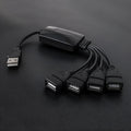 USB 2.0 four-port computer peripheral hub in A003 Linear HUB colour