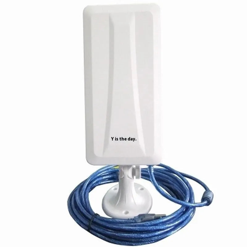 White USB wireless network adapter for computer WiFi connectivity