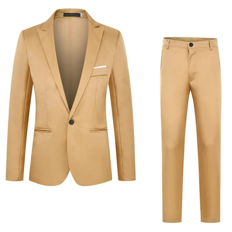 Men's loose fit wedding suit tuxedo jacket in acetate fibre available in multiple colours and sizes