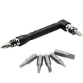 L rod double-headed socket wrench with ten screwdriver bits for general maintenance tasks