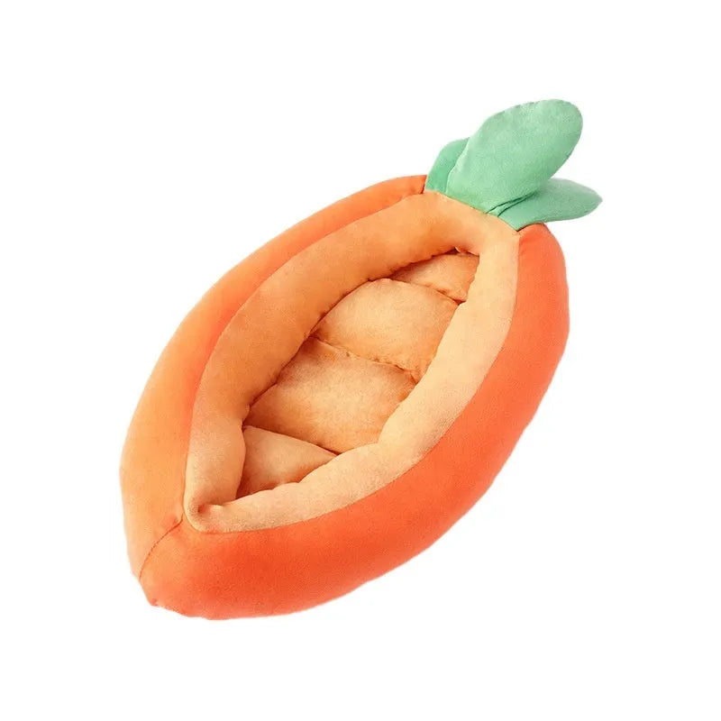 Carrot cartoon design double-sided cloth pet litter mat for dogs