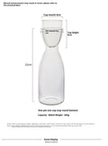 Transparent glass kettle and cup set in Nordic simple style for cold drinks