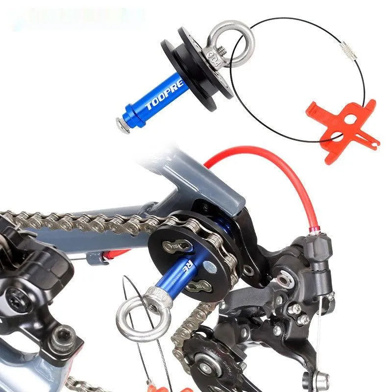 Bicycle chain holder maintenance tool in aluminium alloy with three version choices