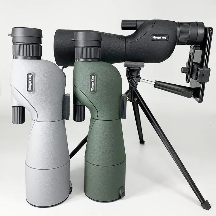 Bird watching monocular zoom telescope 25-75X 500mm focal length 60mm aperture in black