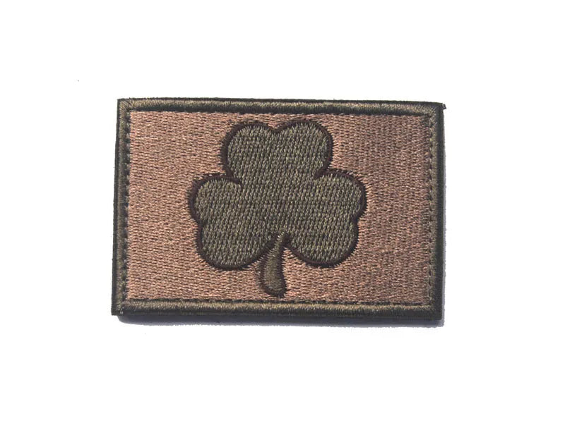 Outdoor embroidered fabric badge with Velcro backing in various military and natural colour patterns