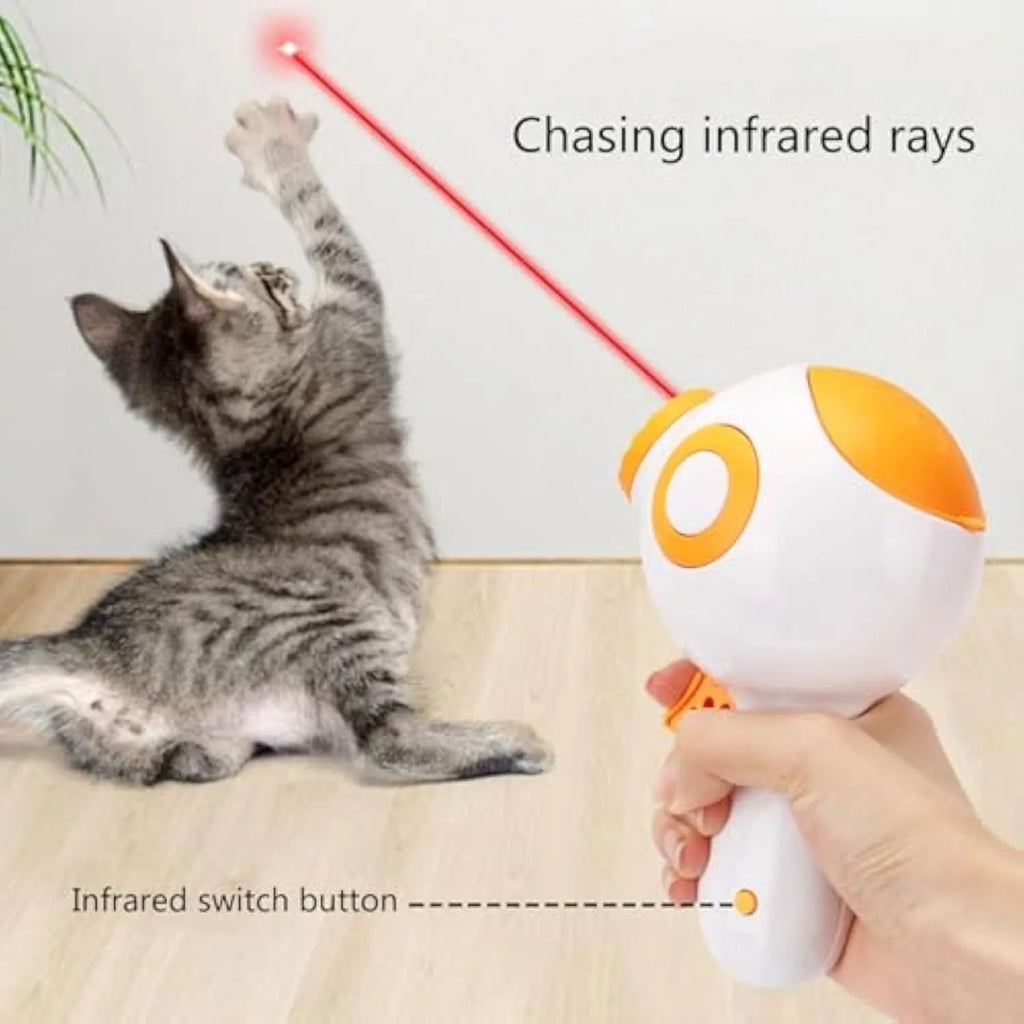 Green dog treat launcher toy measuring 15.5 cm long for interactive play and treat dispensing