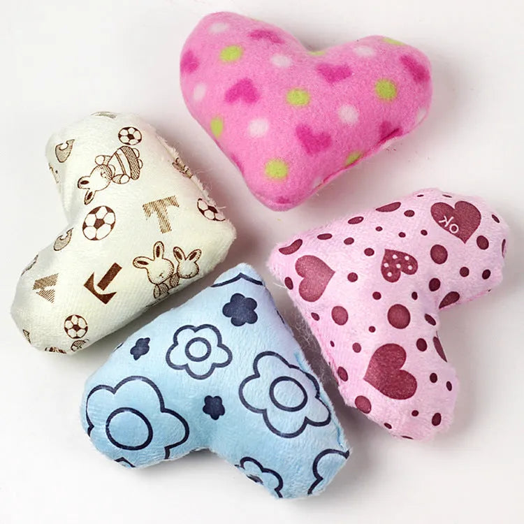 Soft plush chew toy pillow for small dogs and puppies 14x12cm