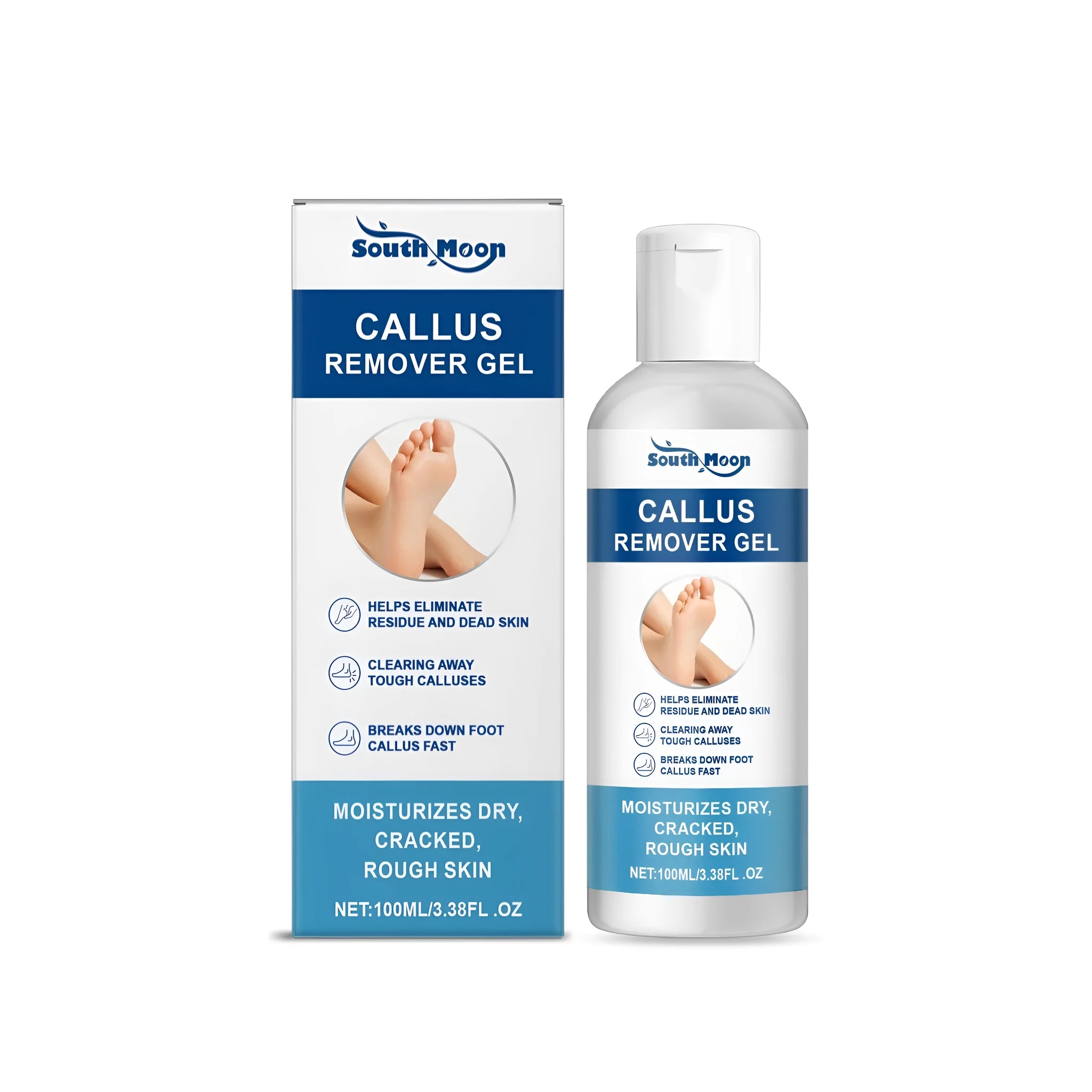 100g tube of callus remover gel for feet and hands with coconut oil and aloe