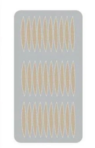 Box of no-glue eyelid stickers in L, M, and S sizes made from non-woven fabric
