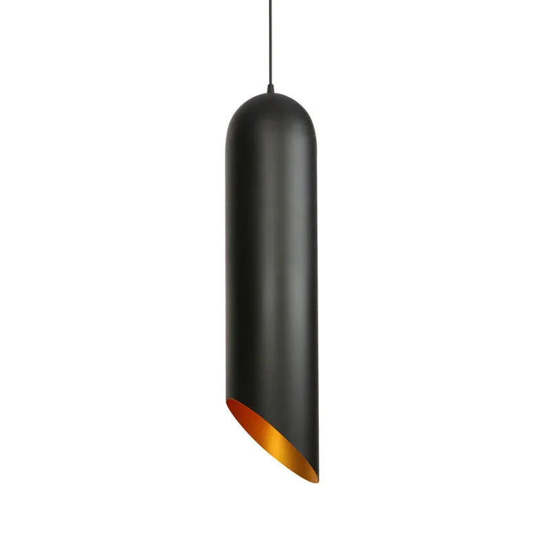 Retro iron art chandelier ceiling light in matte black with adjustable cord length