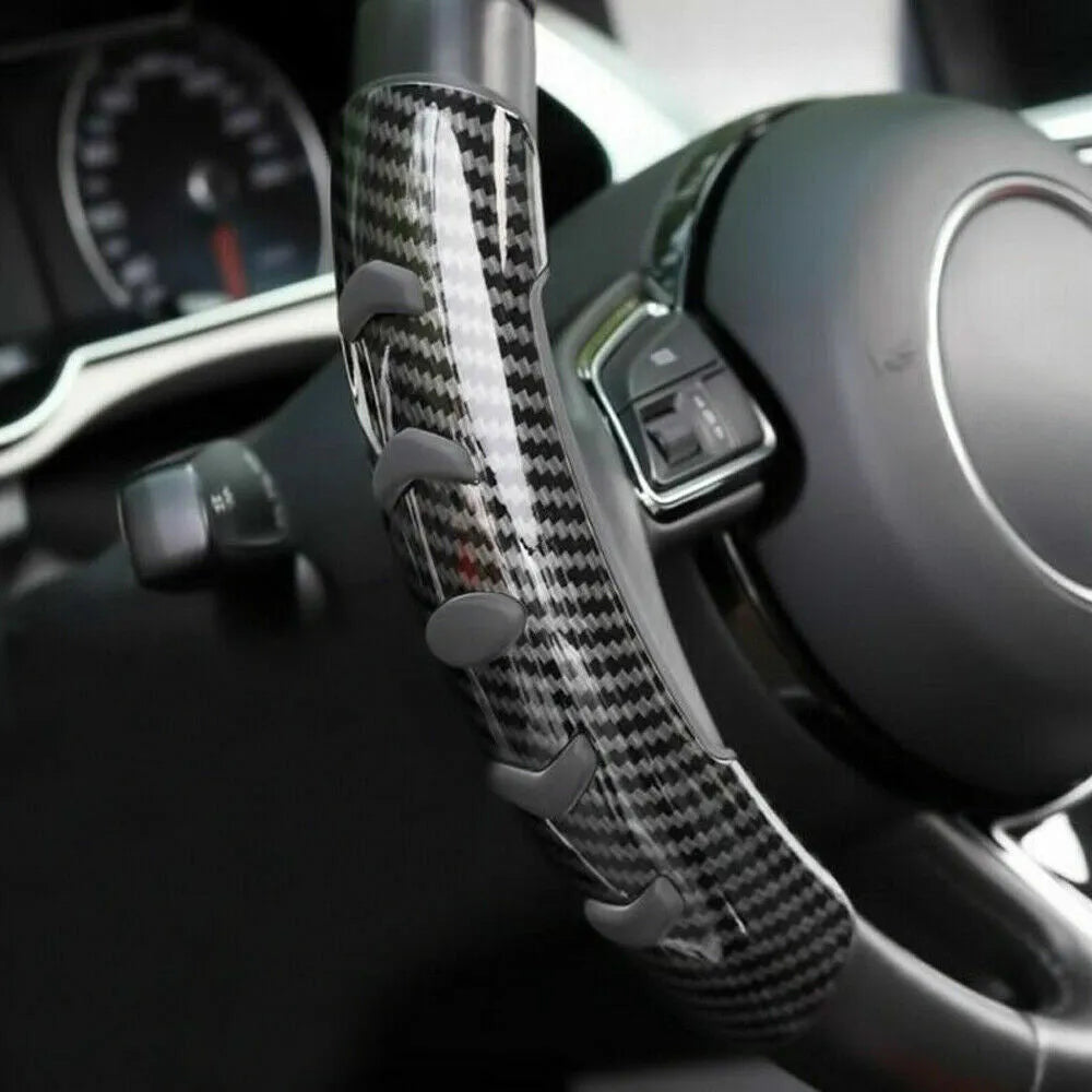 Carbon fibre black fibre anti-slip steering wheel sleeve for 38cm diameter wheels