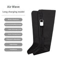 Black air wave leg massage boots fully wrapped calf and foot massager with touch control panel
