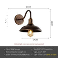 Retro villa courtyard wall lamp in copper finish with right angle mounting