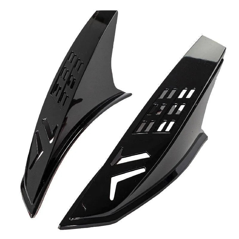 A pair of decorative helmet ears for children's motorcycle or ski helmets, shown in assorted colours.