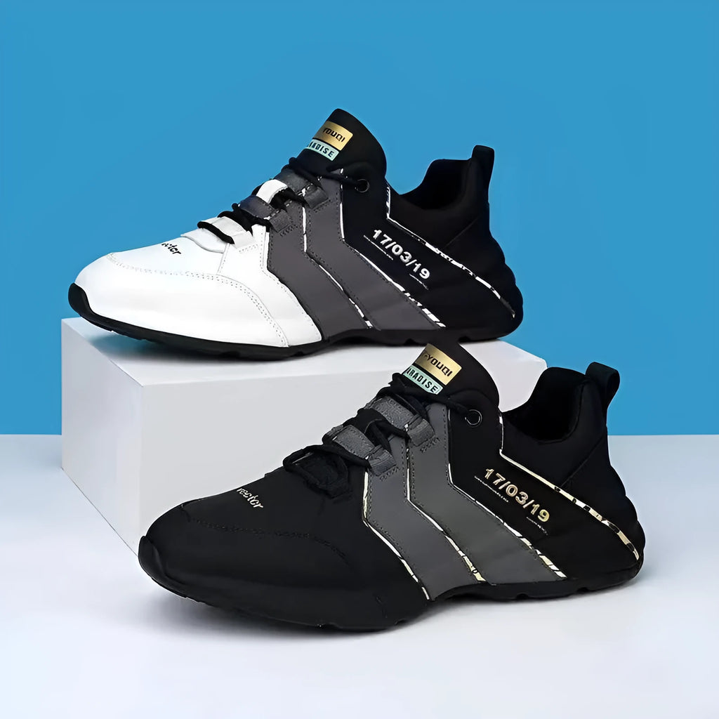 Casual low top sneakers with thick plastic sole and mesh lining in multiple colour options