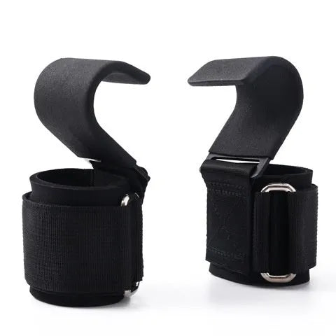 Second generation thickened 3.0 steel plate black one fitness training pull-up hook with rubber nylon buckle