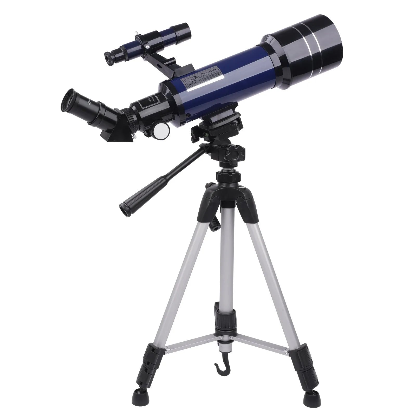 Children's dark blue astronomical telescope with tripod for sky observation