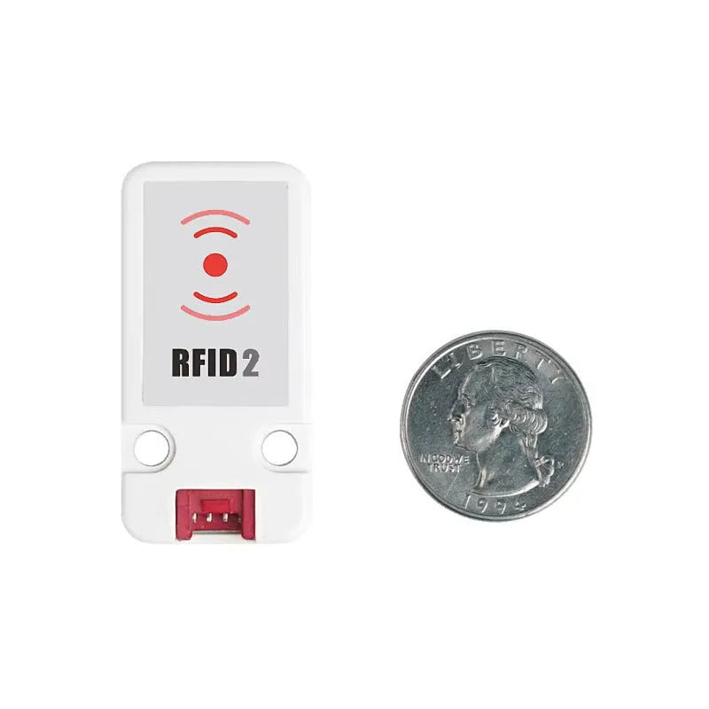 M5Stack RFID2 13.56MHz sensor module with white label and HY2.0-4P connection cable