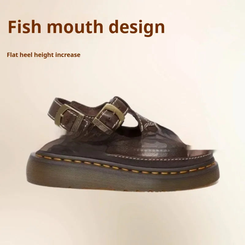 Men's black embroidered beach sandals with floral pattern on PU upper