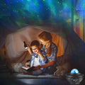 LED dream starry sky projector night light round ABS shade remote control USB charging compact 110mm