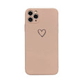 Slim TPU silicone mobile phone case for Apple iPhone in a solid colour, shown from the back.