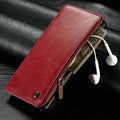 Samsung Galaxy Note9 flip phone case in PU leather with front flap closed
