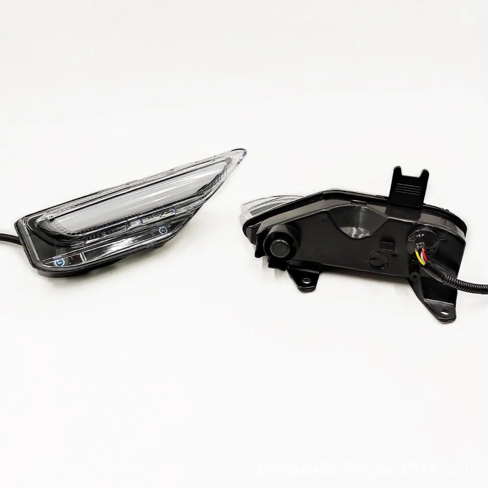 Infiniti Q50 Q70 front bumper LED turn signal and daytime running light module in ABS housing